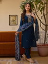 Pari By 9star Pure Viscose Chanderi With Embroidery Work Top With Bottom Dupatta Online Wholesale
